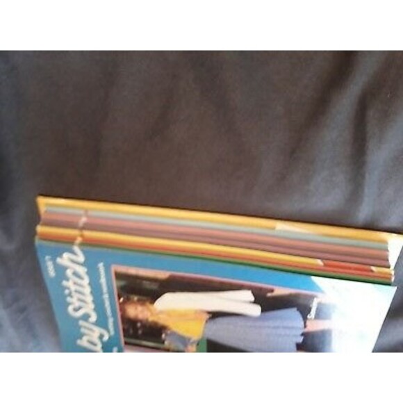 Vtg 1982 Marshall Cavendish Stitch by Stitch booklets LOT binder 1-14 sew knit - Picture 3 of 9